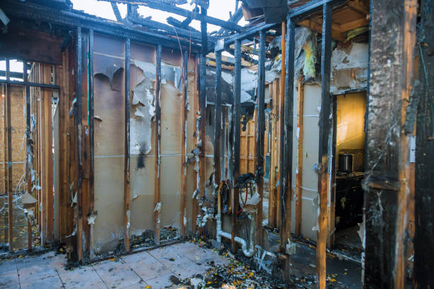 Professional Fire Damage Repair technician working in Hammond, WI